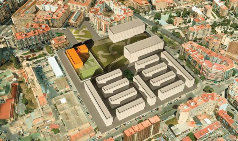 Pla de Reforma Interior (PRI) Ramón Porta Carrasco de la Fe de Campanar, vista 3D. EPDA